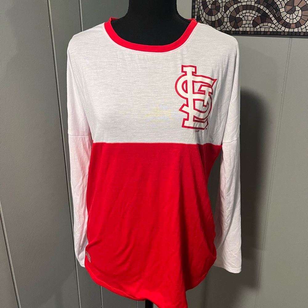Major League Fitness Women's St Louis Cardinal Long Sleeve Top Size S